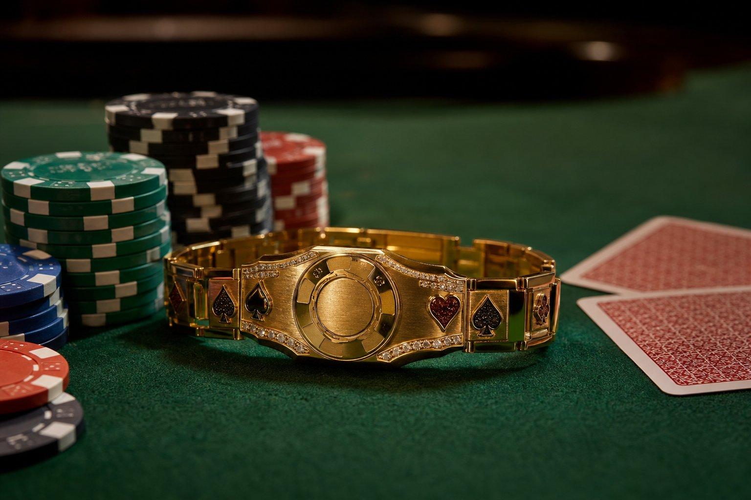 تصویر مفهومی دستبند WSOP و مسیر قهرمانی جاستین بونومو در پوکر