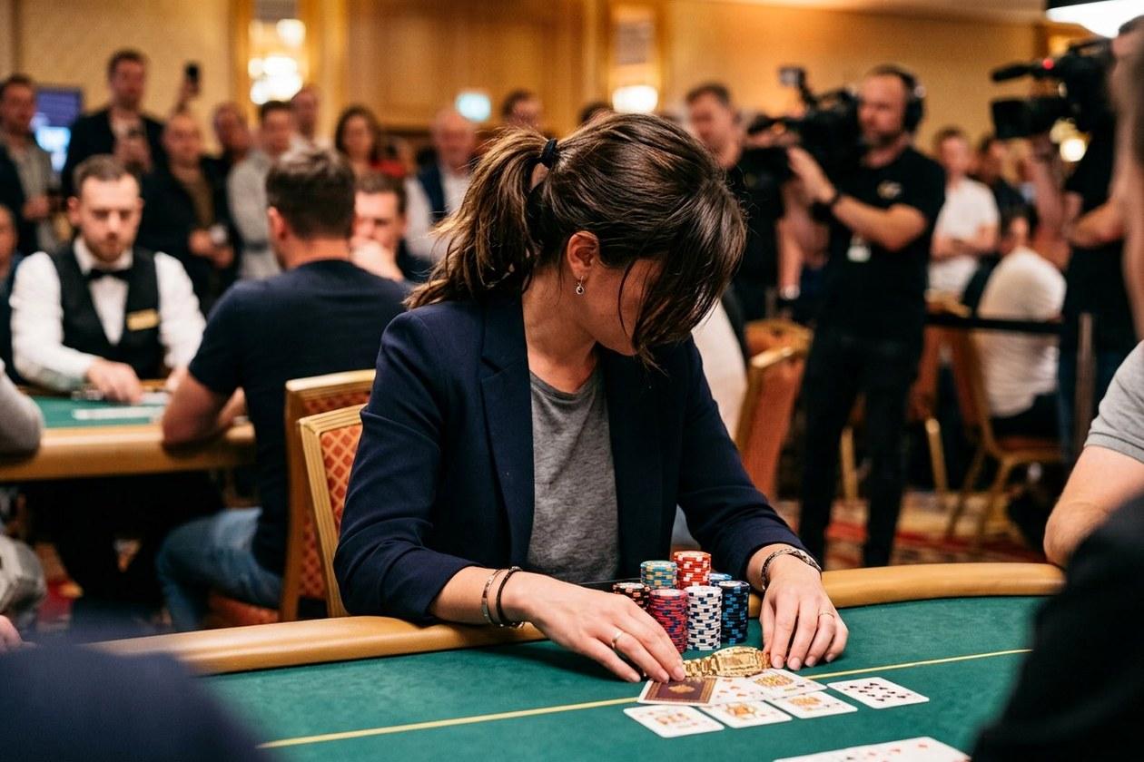 تصویر مفهومی از بازیکنی ناشناس و دستبند طلایی؛ یادآور قهرمانی اوماها در WSOP Europe سال ۲۰۲۴