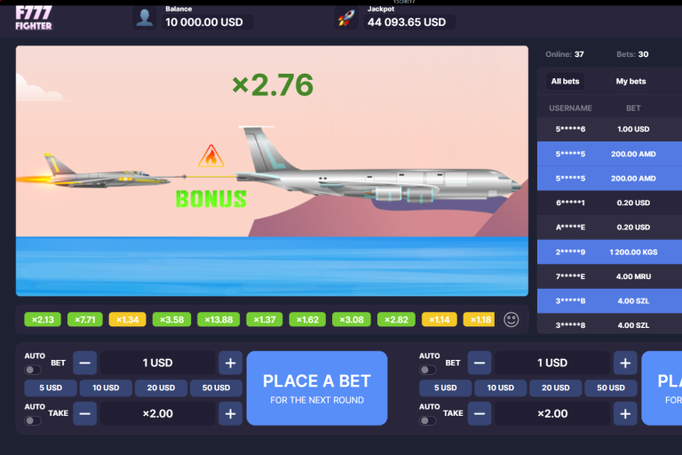 f777fighter bonus