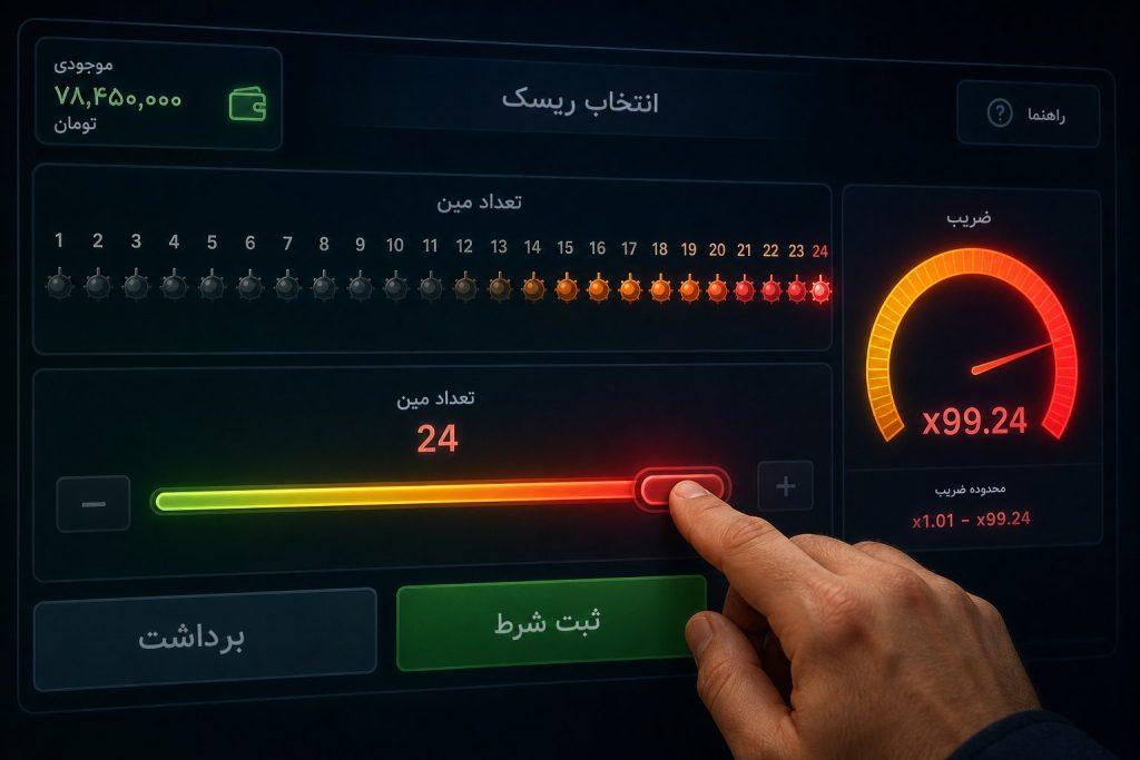 بازی ماینز چیست؟ استراتژیهای برد تضمینی و معرفی معتبرترین سایتها 7 mines bet adjustment