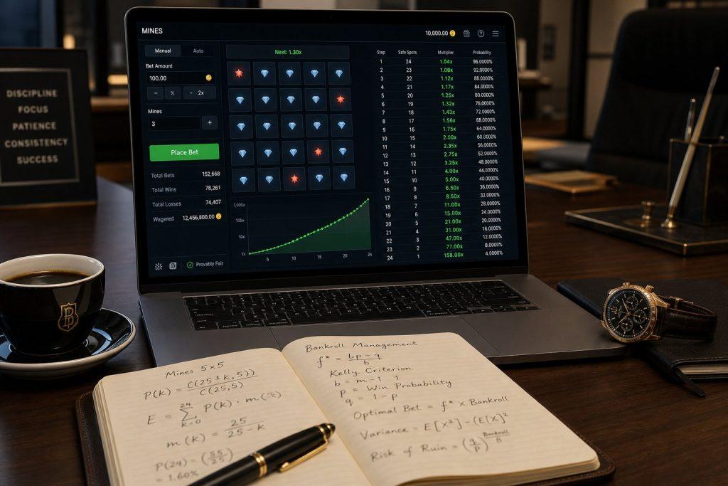بازی ماینز چیست؟ استراتژیهای برد تضمینی و معرفی معتبرترین سایتها 4 mines math