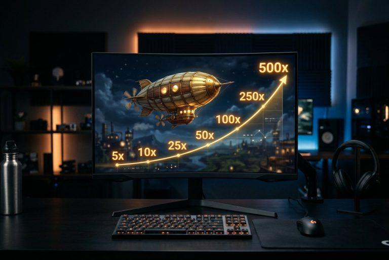آموزش بازی انفجار زپلین (Zeppelin)؛ راهنمای جامع قوانین، ضرایب و استراتژی دو شرطی 15 آموزش بازی انفجار زپلین و بررسی قوانین کشتی هوایی zeppelin