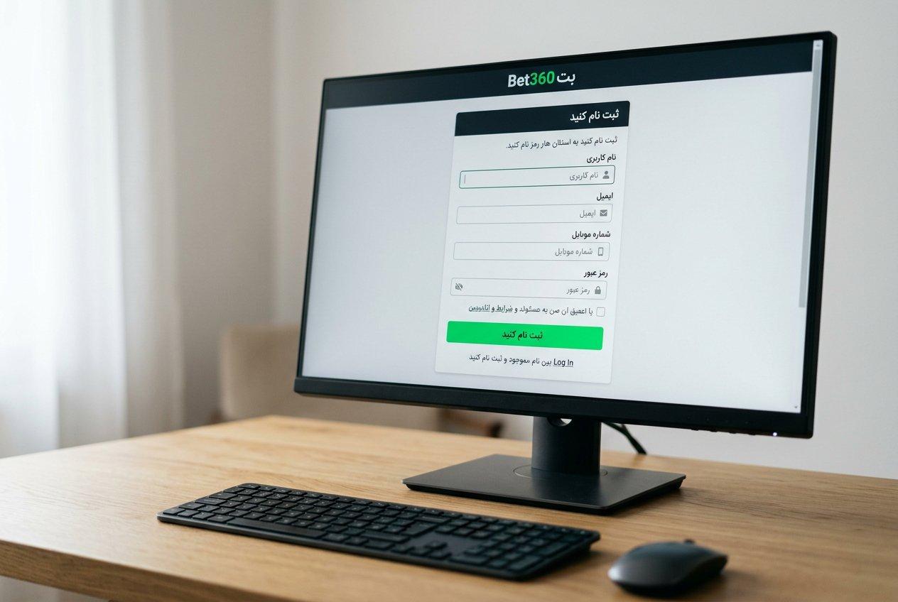 سایت شرط بندی بت 360 (Bet360)؛ بررسی اعتبار، بازی انفجار و آدرس جدید در ۱۴۰۵ 3 راهنمای ثبت نام و احراز هویت در سایت شرط بندی بت 360