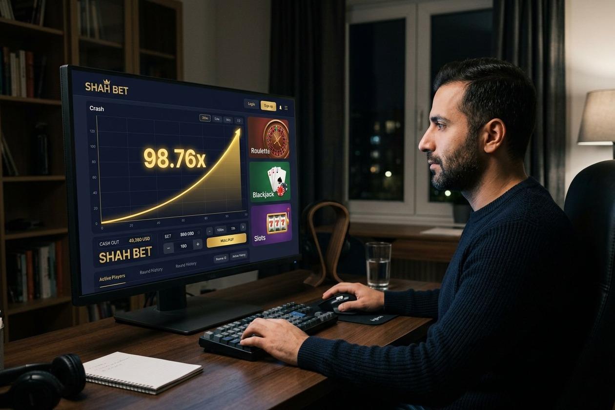 محیط بازی انفجار شاه بت و نمودار افزایش ضریب