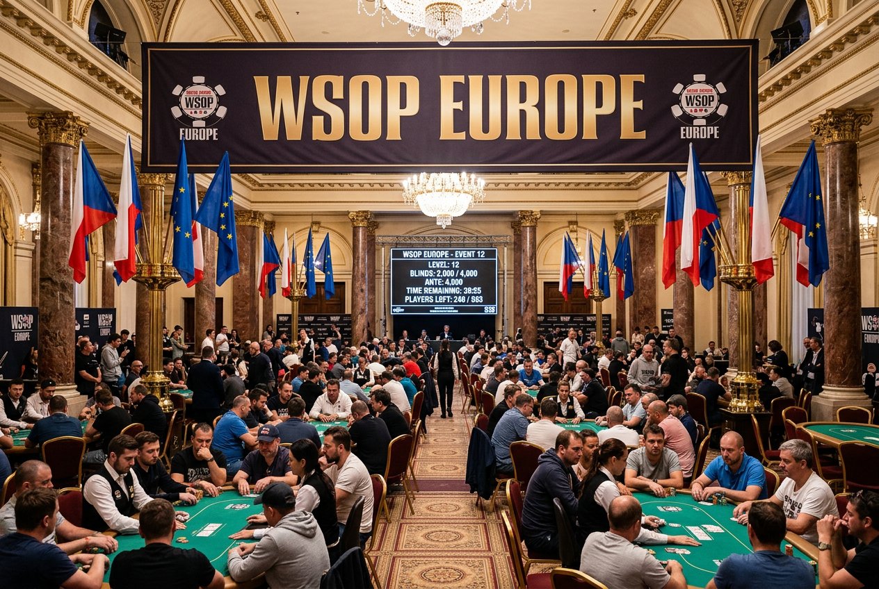 مسابقات جهانی پوکر (WSOP) چیست؟ تاریخچه، قوانین و قهرمانان ۲۰۲۶ 6 سالن برگزاری مسابقات جهانی پوکر اروپا WSOP Europe در هتل هیلتون پراگ